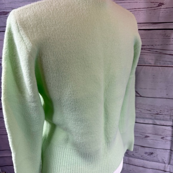 Zara NWOT Soft Green High Mock Neck Sweater - XL - Picture 5 of 7